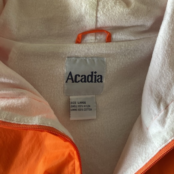 Orange Rain Jacket by Acadia - Picture 3 of 6